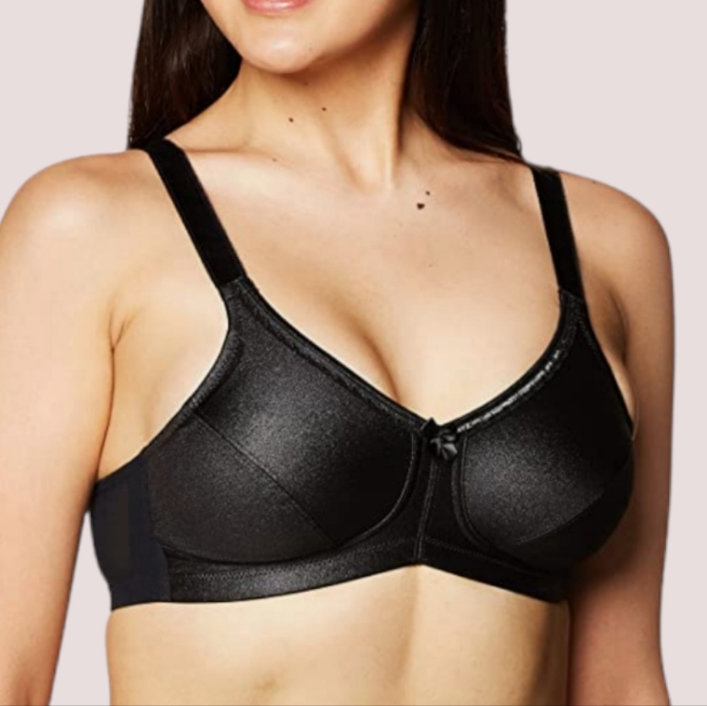 Amoena Black Rita Adjustable Straps Bra  36C for Breast forms